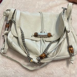Gucci large shoulder bag off white